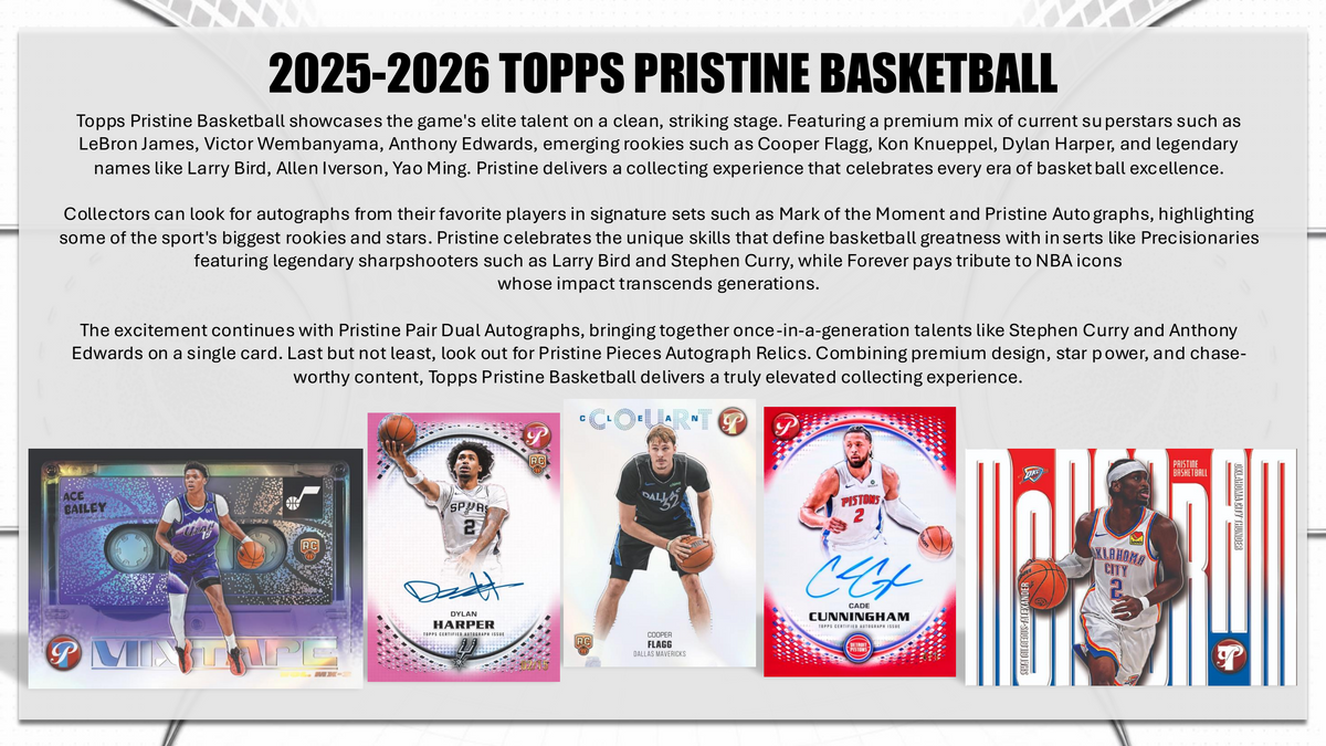 Topps Pristine NBA Basketball 2025/26 - Hobby Box