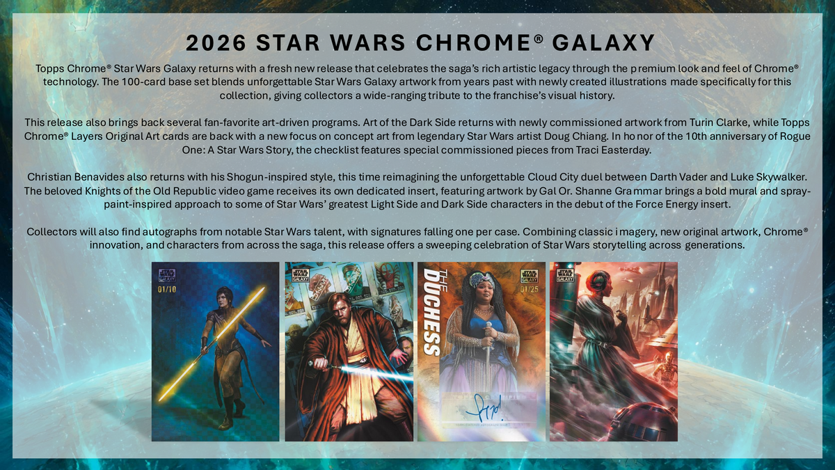 Topps Star Wars Chrome Galaxy 2026 - Hobby Box