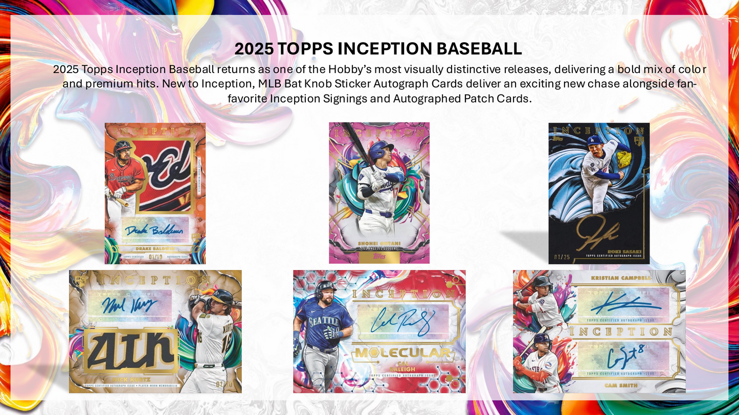 Topps Inception Baseball 2025 - Hobby Box