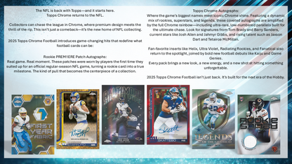 Topps Chrome NFL Football 2025 - Hobby Box