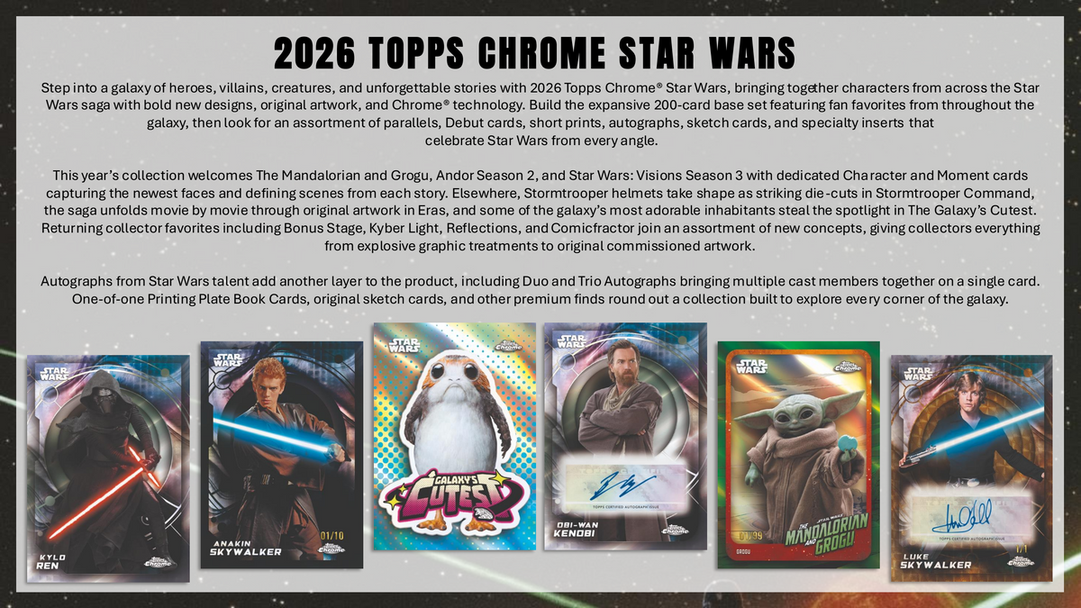 Topps Chrome Star Wars 2026 - Breakers Delight Box