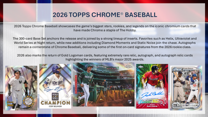 Topps Chrome Baseball 2026 - Jumbo Box
