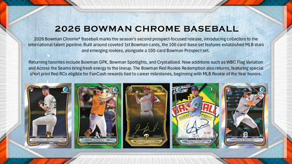 Topps Bowman Chrome Baseball 2026 - Mega Box