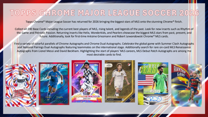 Topps Chrome MLS 2026 - Mania Hobby Box