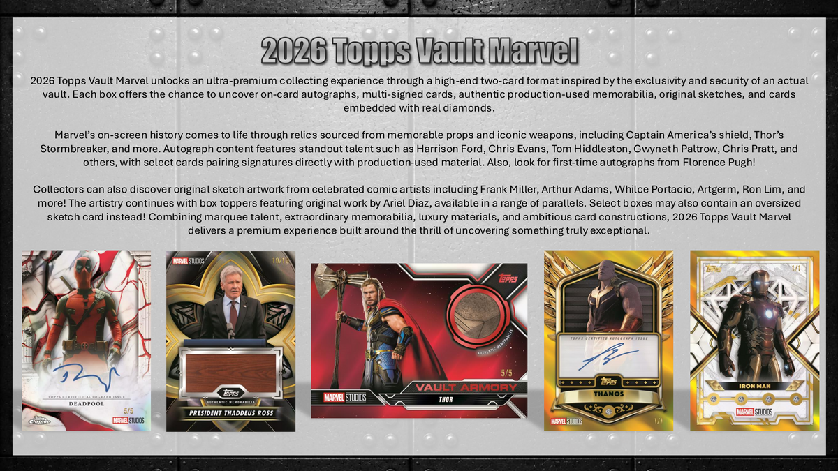 Topps Marvel Vault 2026 - Hobby Box