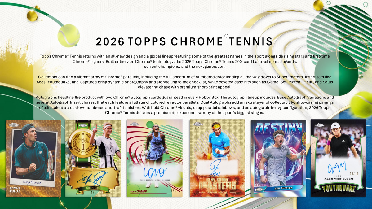 Topps Chrome Tennis 2026 - Breaker Delight