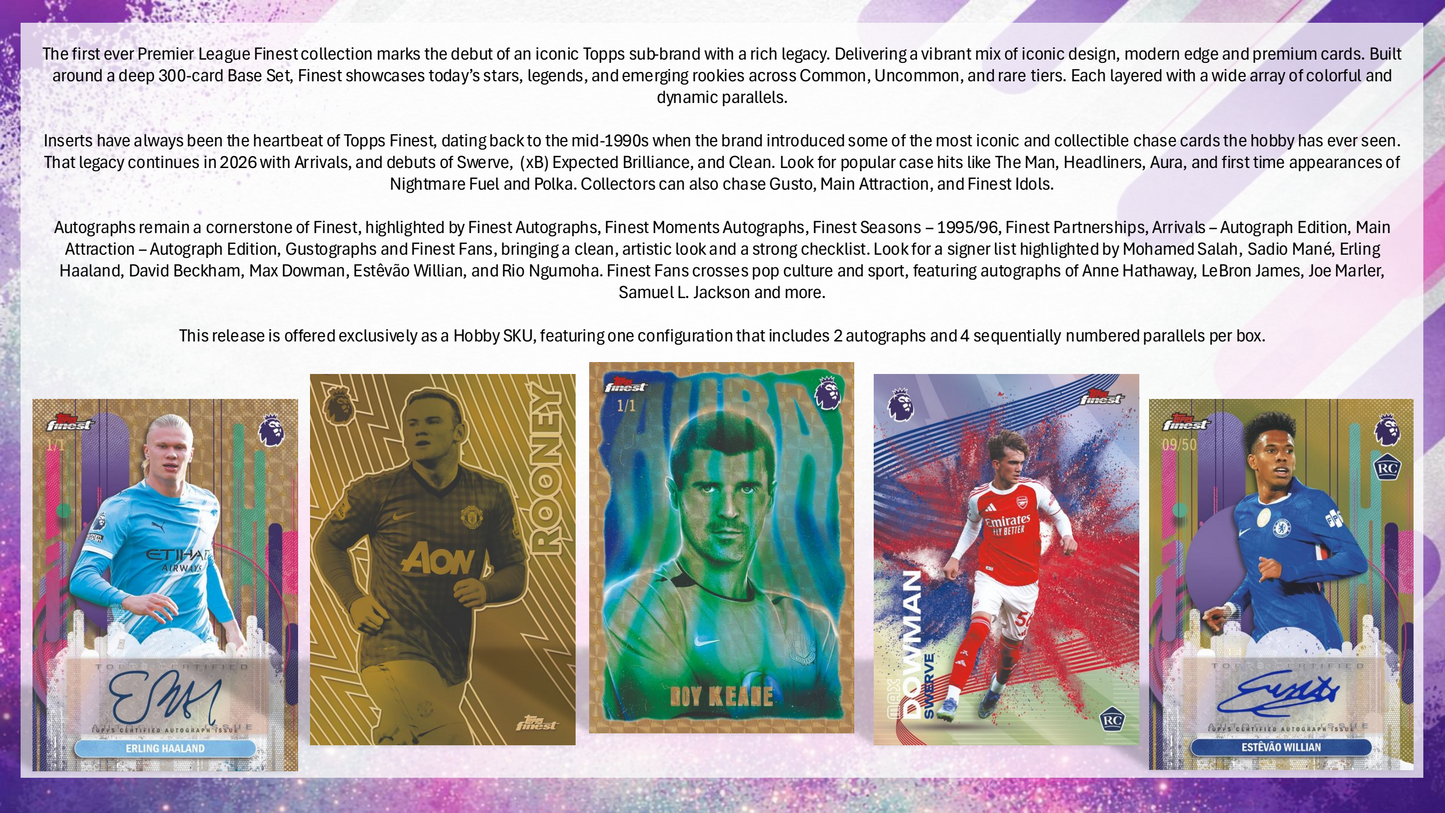 Topps Finest Premier League 2025/26 - Hobby Box