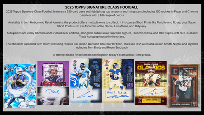 Topps NFL Signature Class Football 2025 - Hobby Box