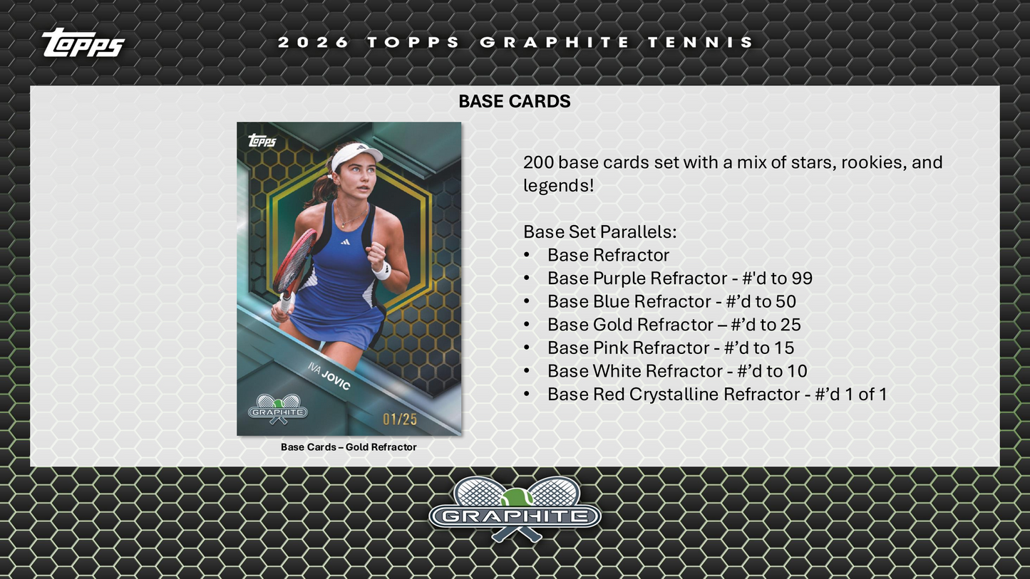 Topps Graphite Tennis 2026 - Hobby Box
