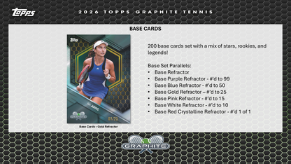 Topps Graphite Tennis 2026 - Hobby Box