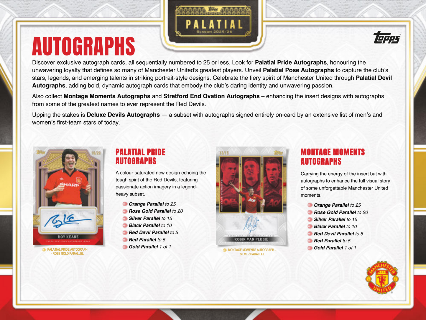 Topps Manchester United Palatial 2025/26