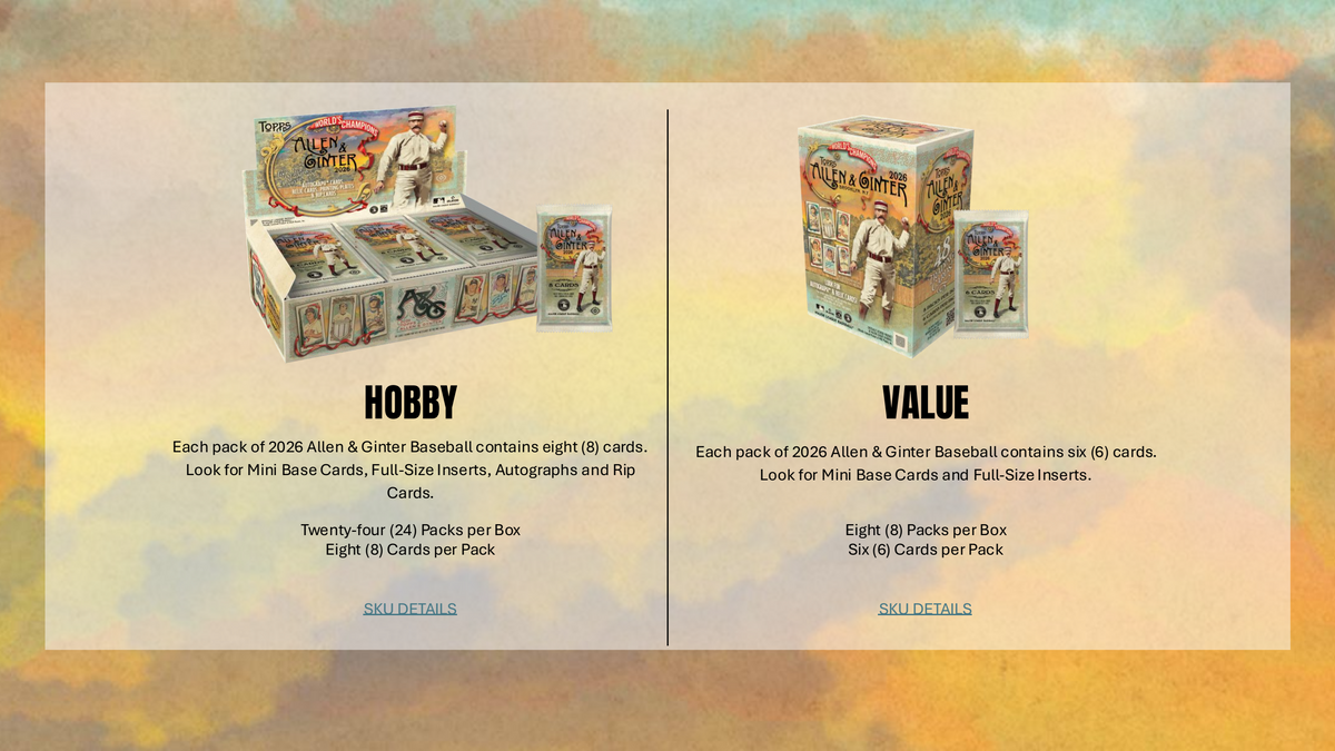 Topps Allen and Ginter Baseball 2026 - Hobby Box