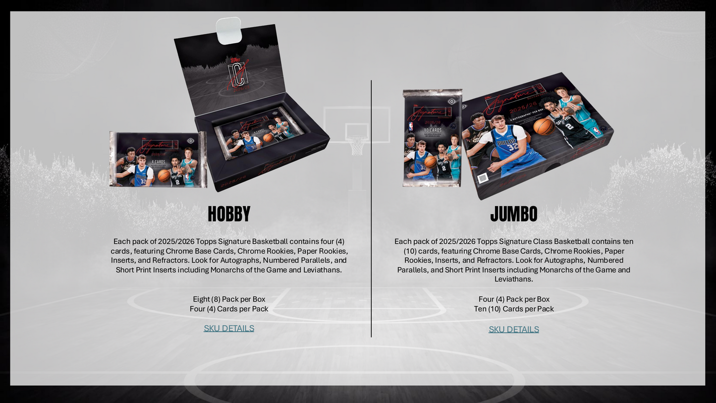 Topps NBA Signature Class Basketball 2025/26 - Mega Box