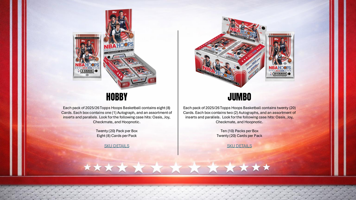 Topps NBA Hoops Basketball 2025/26 - Value Box