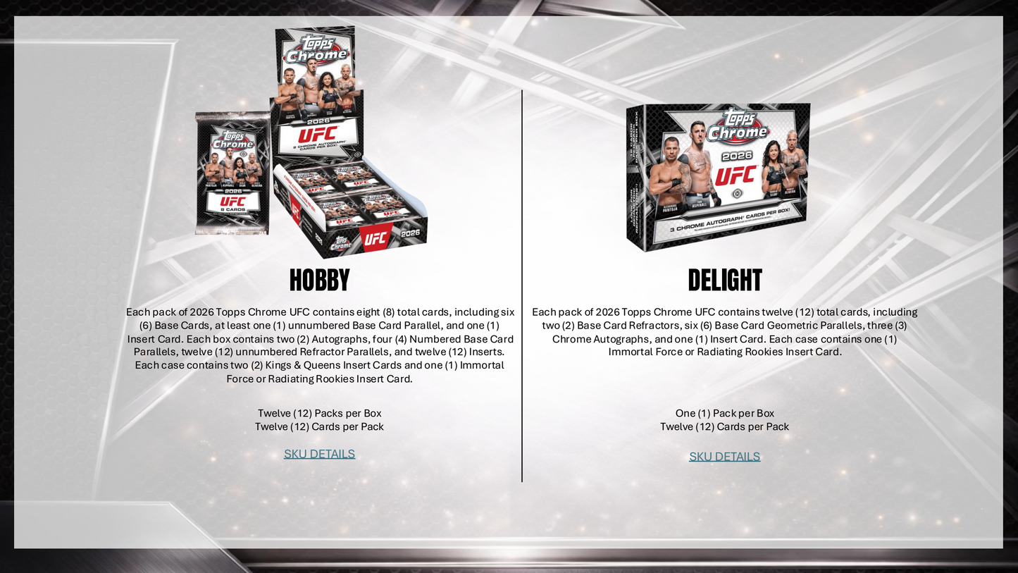Topps Chrome UFC 2026 - Hobby Box