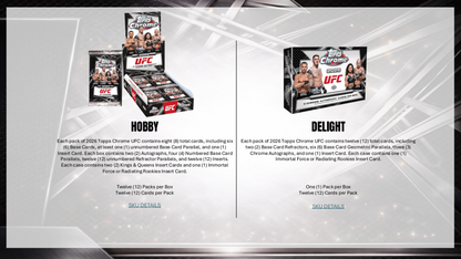Topps Chrome UFC 2026 - Hobby Box