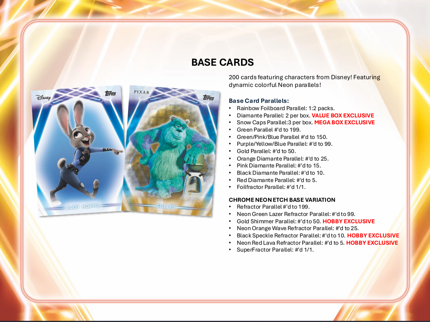 Topps Neon Disney 2026 - Hobby Box