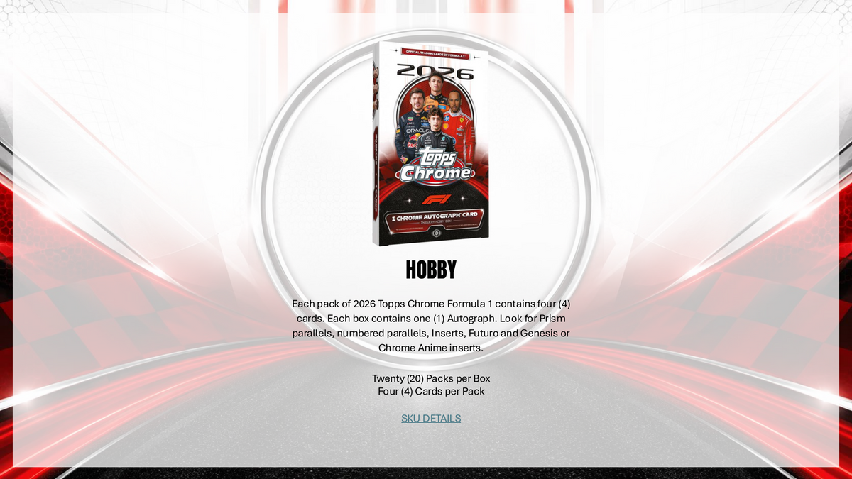 Topps Chrome Formula 1 2026 - Mega Box