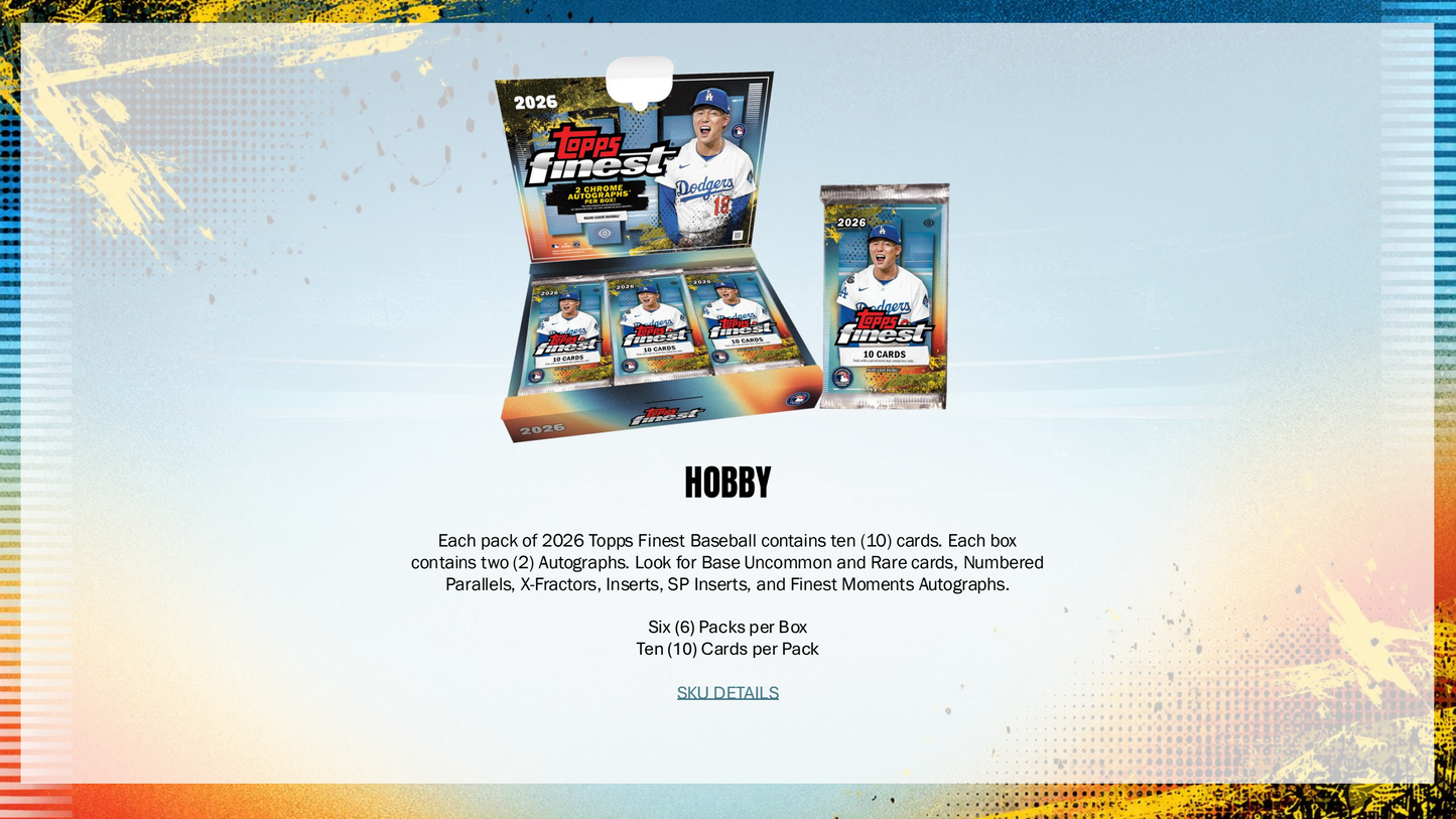 Topps Finest Baseball 2026 - Hobby Box