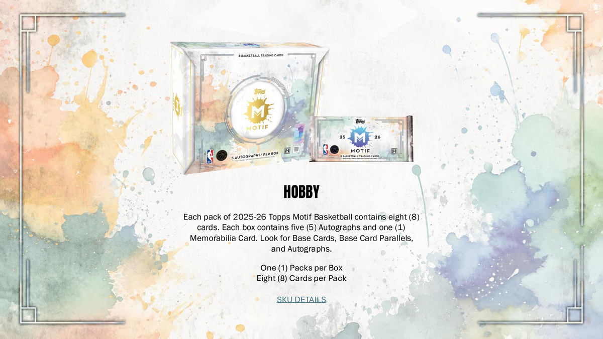Topps NBA Motif Basketball 2025/26 - Hobby Box