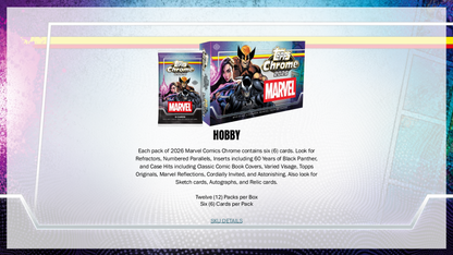 Topps Chrome Marvel Comics 2026 - Value Box