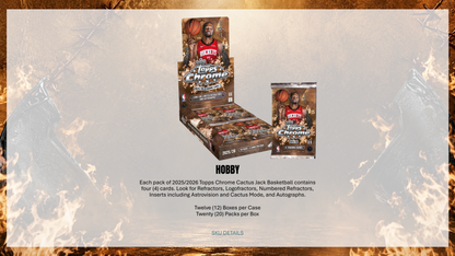Topps Chrome Cactus Jack NBA Basketball 2025/26 - Hobby Box
