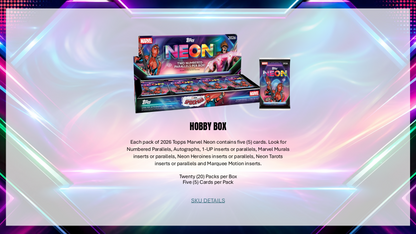 Topps Neon Marvel 2026 - Value Box