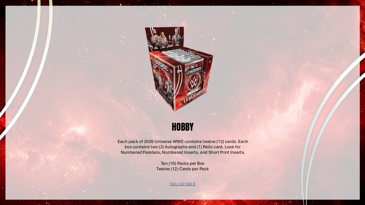 Topps WWE Universe 2026 - Value Box