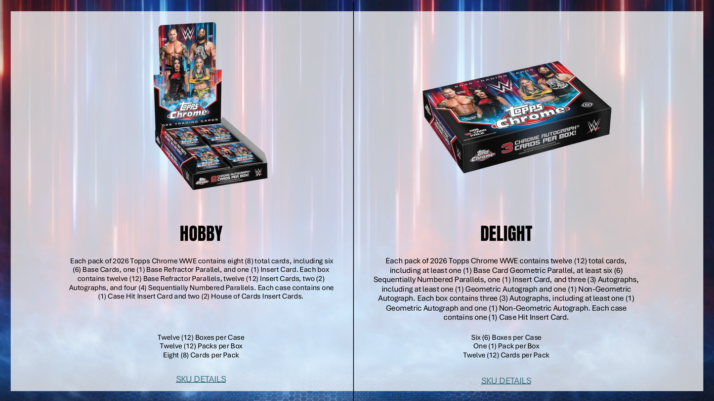 Topps Chrome WWE 2026 - Hobby Box