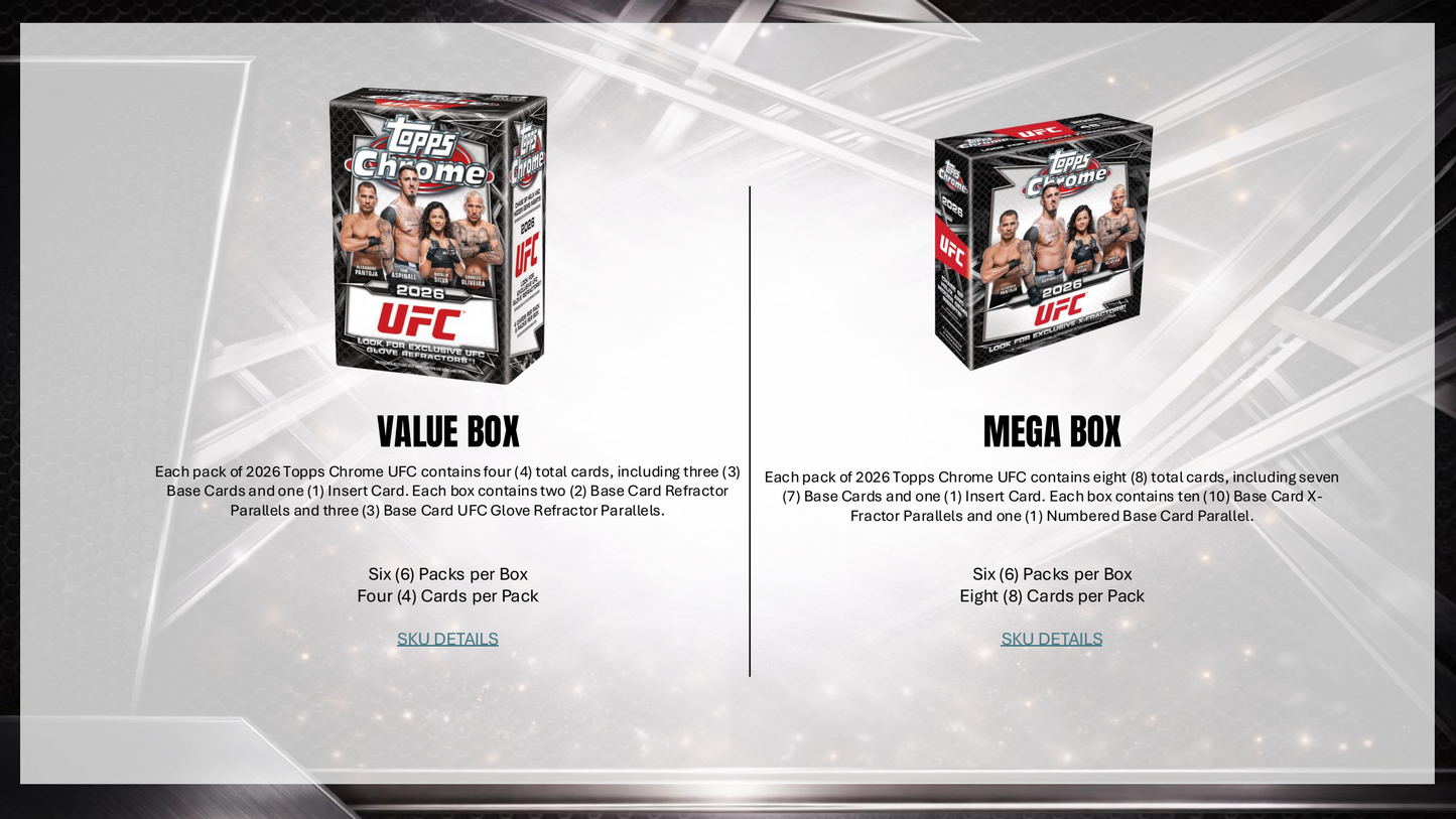 Topps Chrome UFC 2026 - Hobby Box