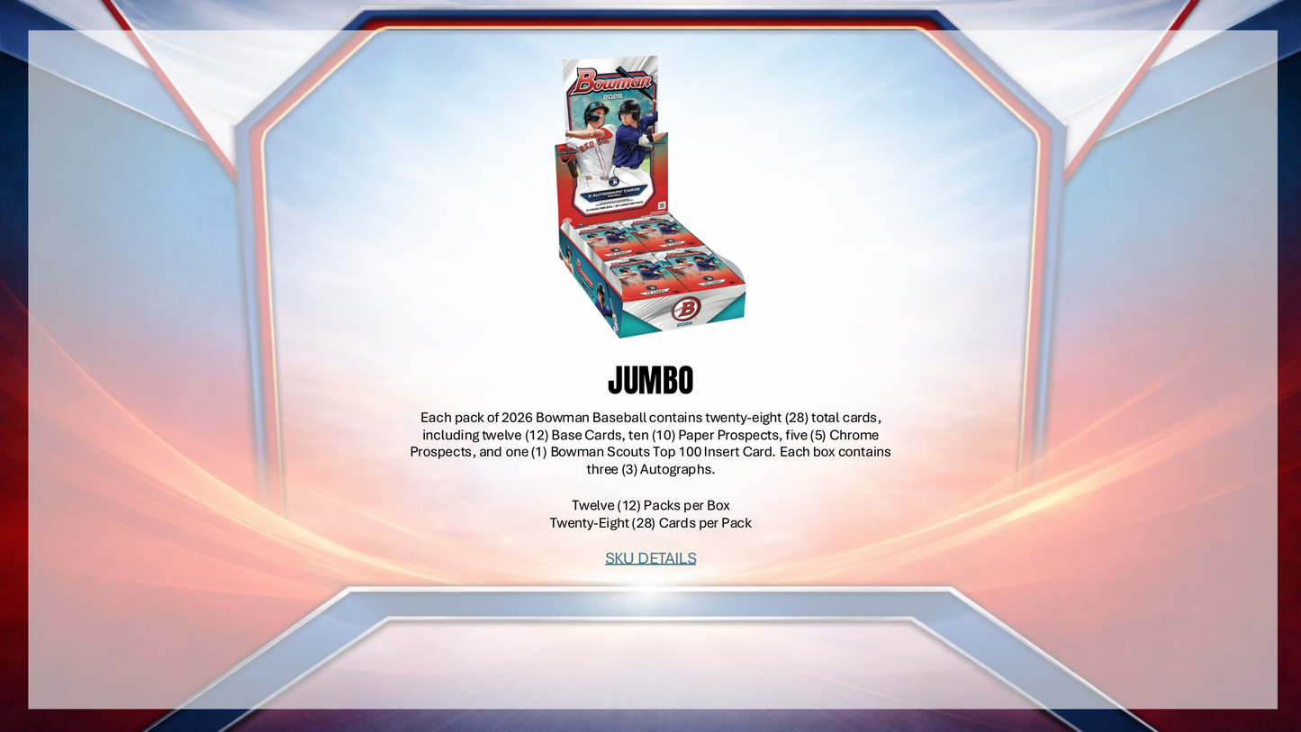 Topps Bowman Baseball 2026 - Value Box