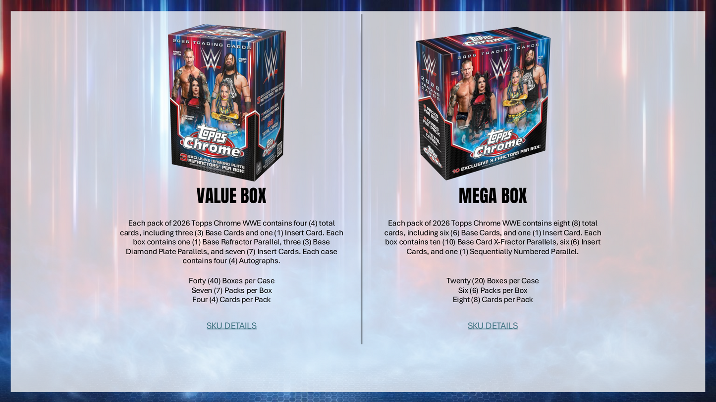Topps Chrome WWE 2026 - Hobby Box