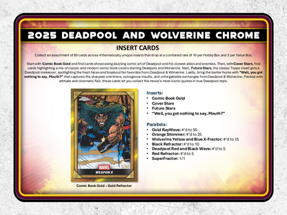 Topps Chrome Deadpool 2025 - Value Box