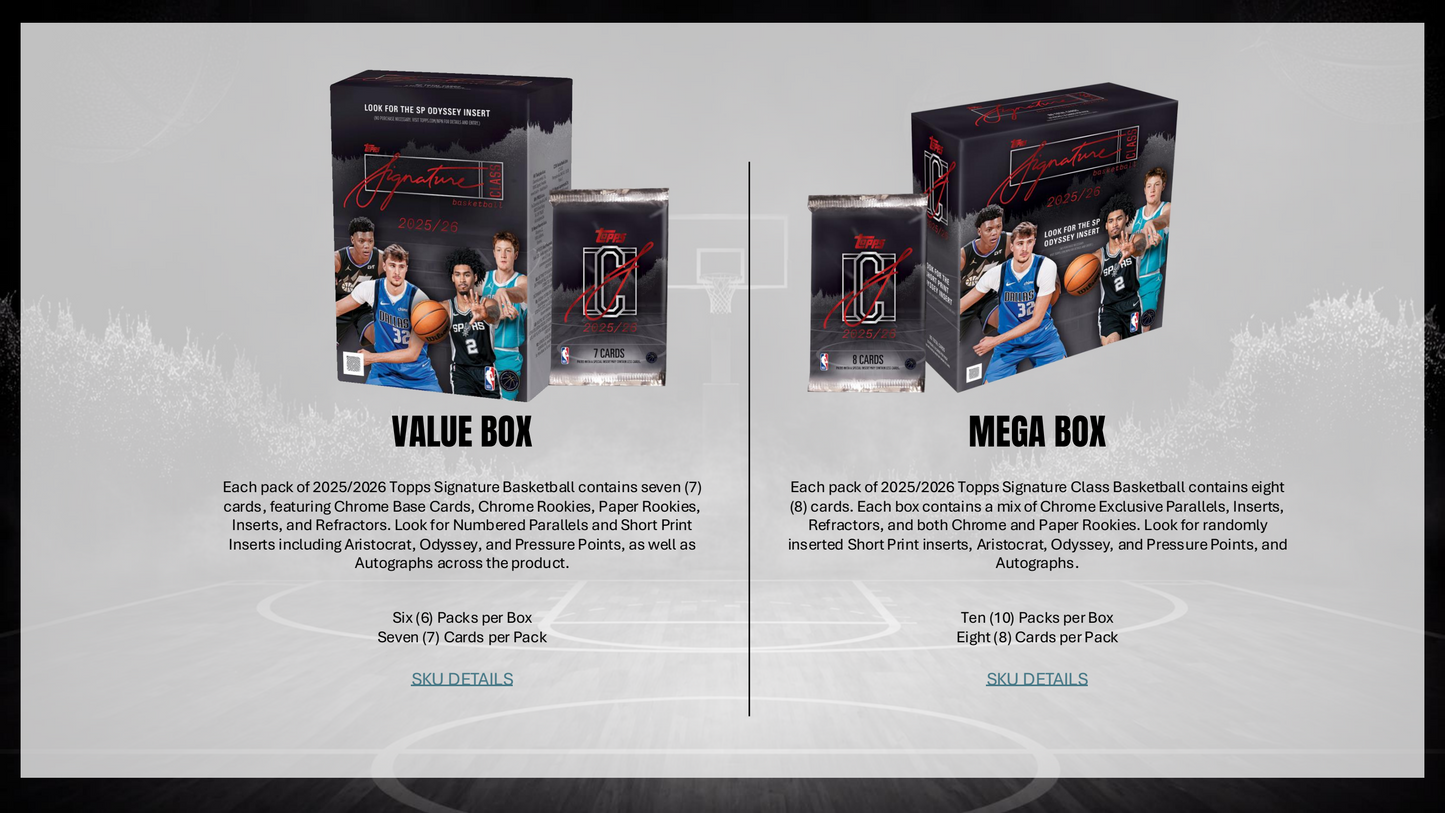 Topps NBA Signature Class Basketball 2025/26 - Hobby Box