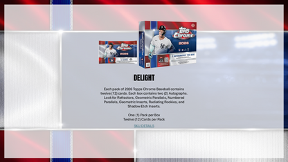 Topps Chrome Baseball 2026 - Value Box