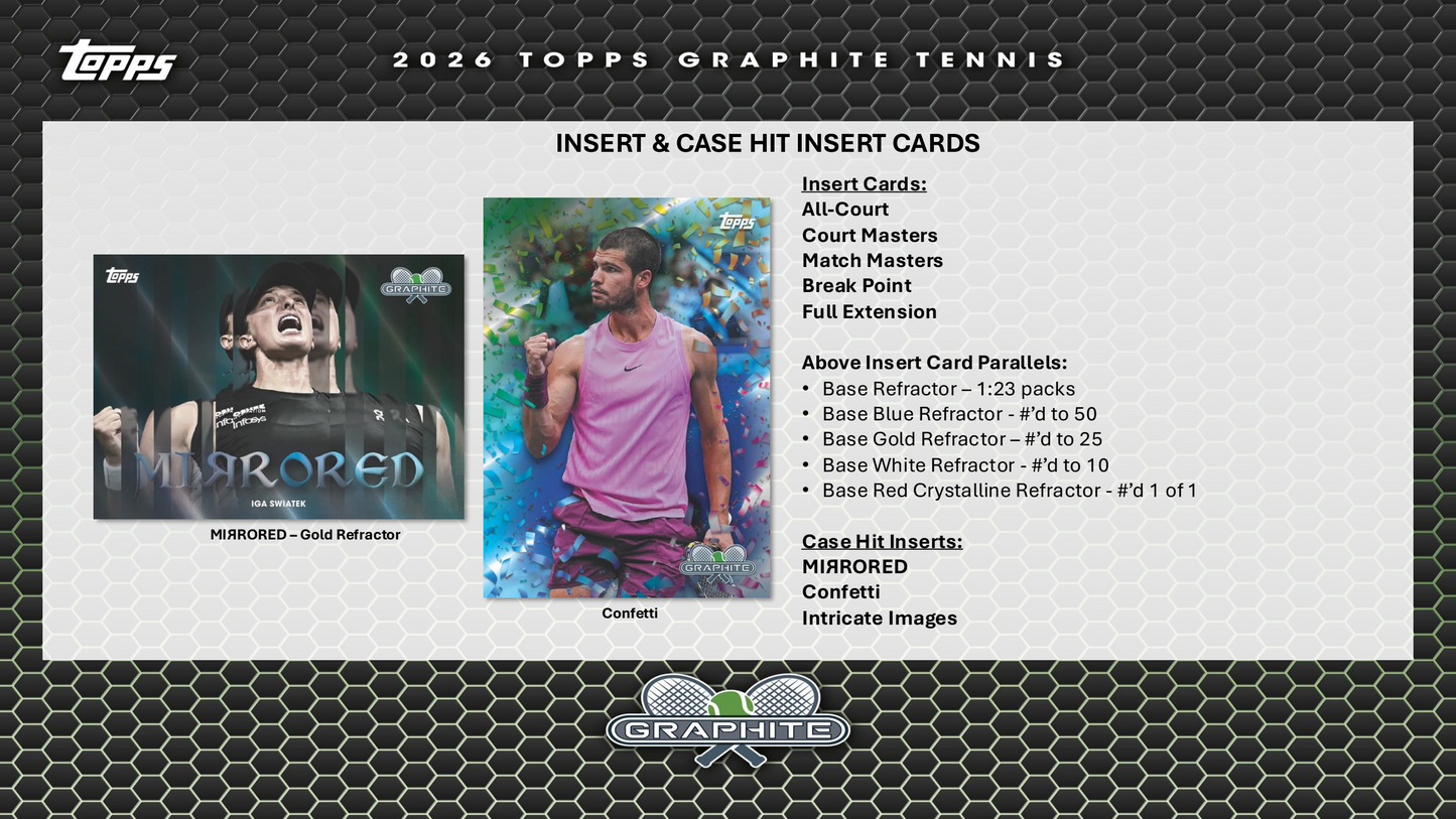 Topps Graphite Tennis 2026 - Hobby Box