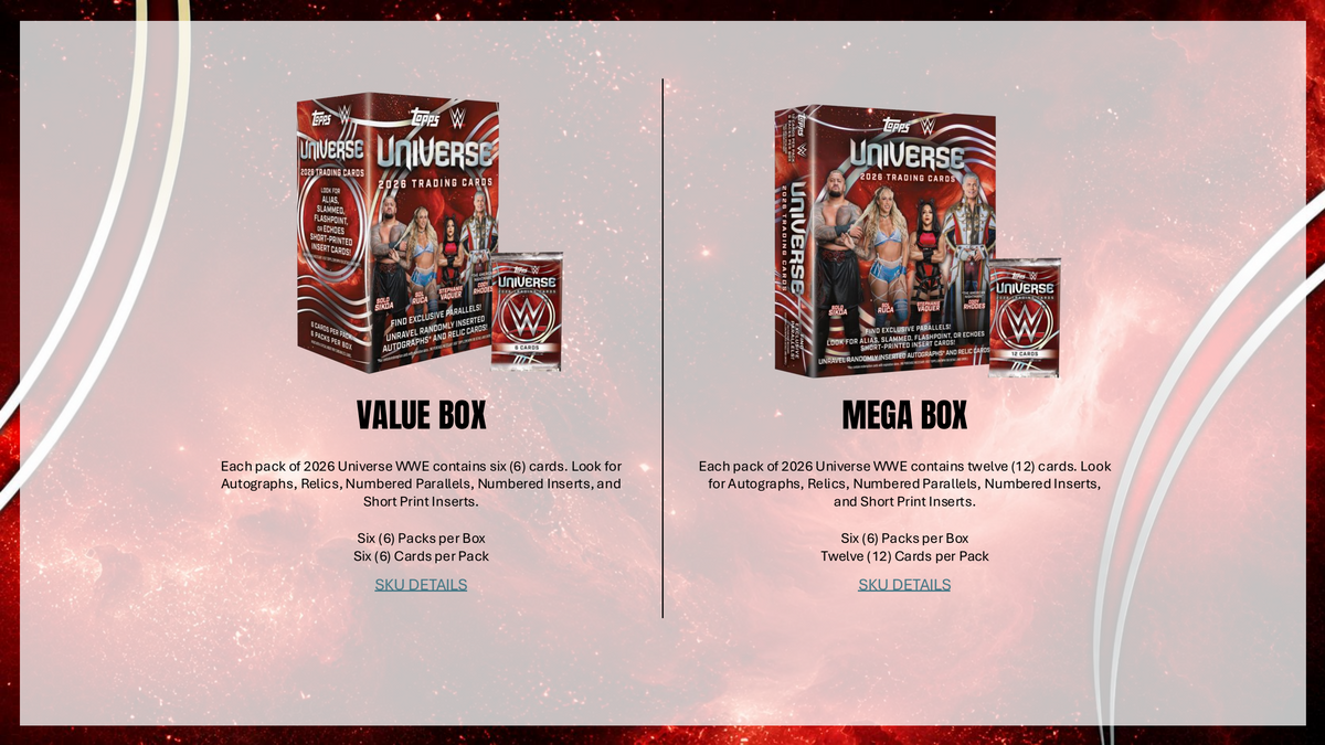 Topps WWE Universe 2026 - Mega Box