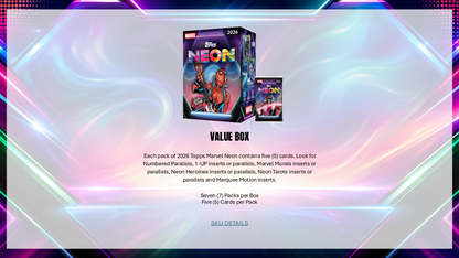 Topps Neon Marvel 2026 - Value Box