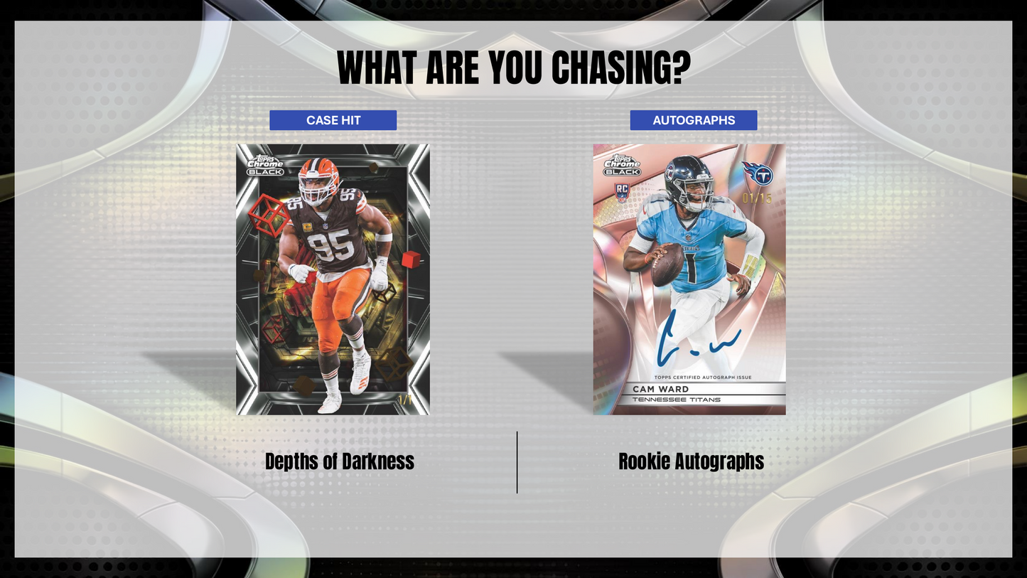 Topps Chrome Black Football 2025 - Hobby Box