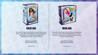 Topps Chrome Disney 2026 - Mega Box