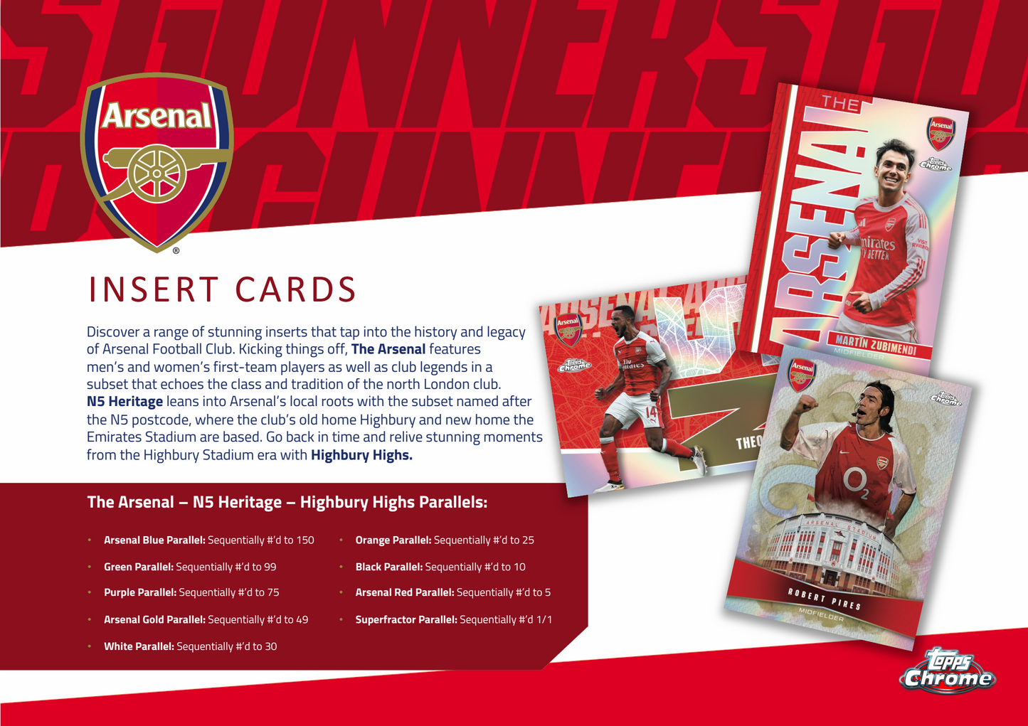 Topps Chrome Arsenal 2025/26 - Hobby Box