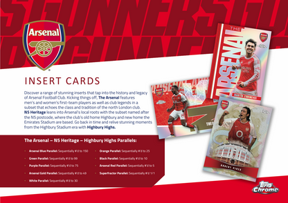 Topps Chrome Arsenal 2025/26 - Hobby Box