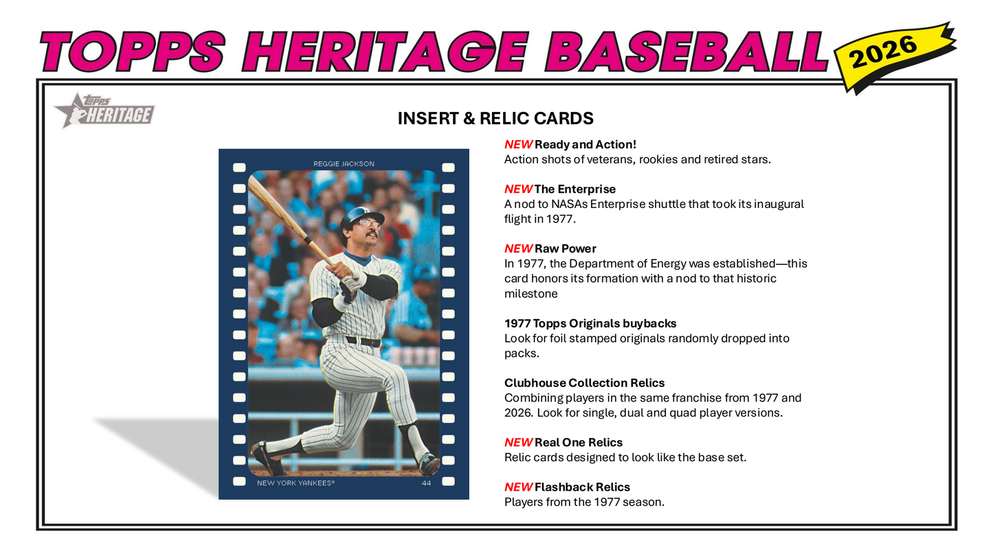 Topps Baseball Heritage 2026 - Hobby Box