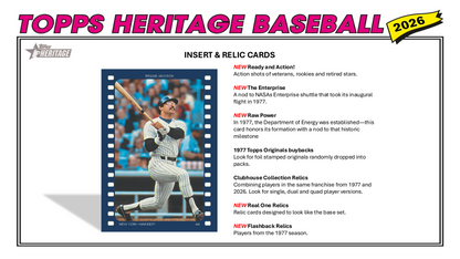 Topps Baseball Heritage 2026 - Hobby Box