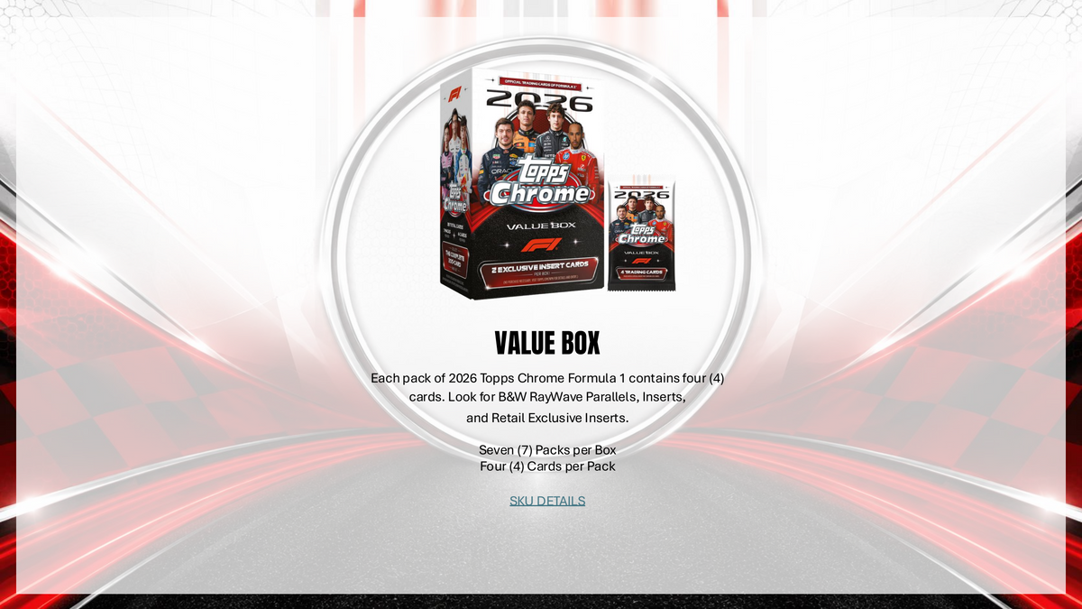 Topps Chrome Formula 1 2026 - Value Box