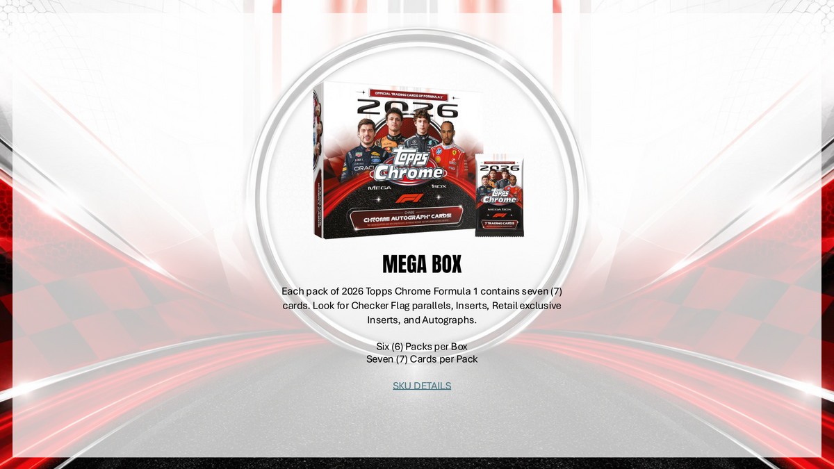 Topps Chrome Formula 1 2026 - Mega Box
