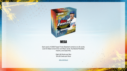 Topps Finest Baseball 2026 - Mega Box