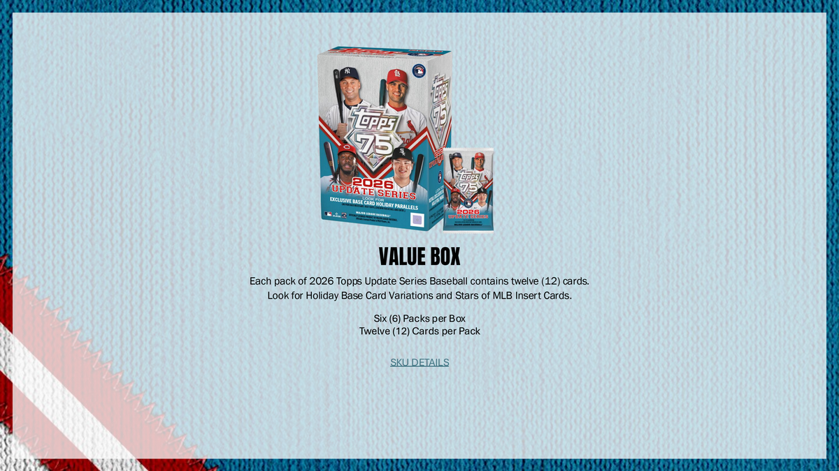 Topps Update Series Baseball 2026 - Hobby Box