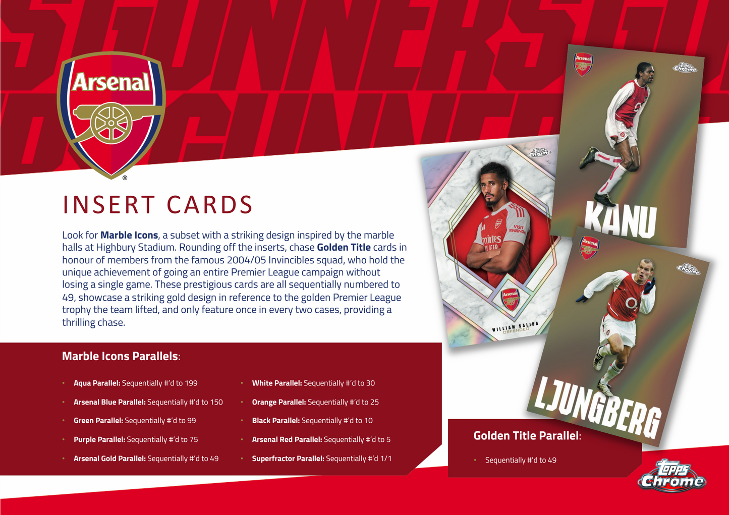 Topps Chrome Arsenal 2025/26 - Hobby Box