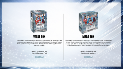 Topps Chrome UEFA Club Competitions 2025/26 - Value Box